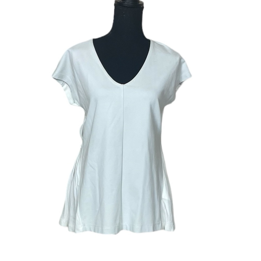 Club Monaco Short Sleeve Tunic with Tie at Waist